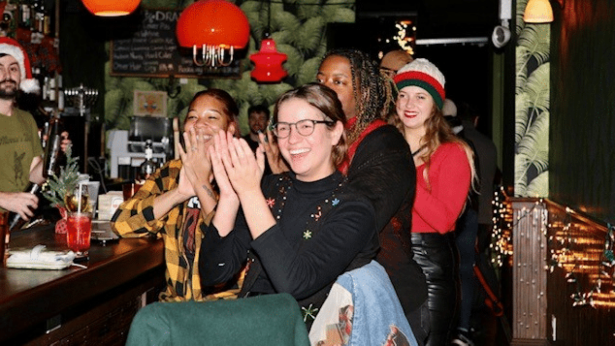 Toy drive hosted by Minnie's Bar in Sunset Park!